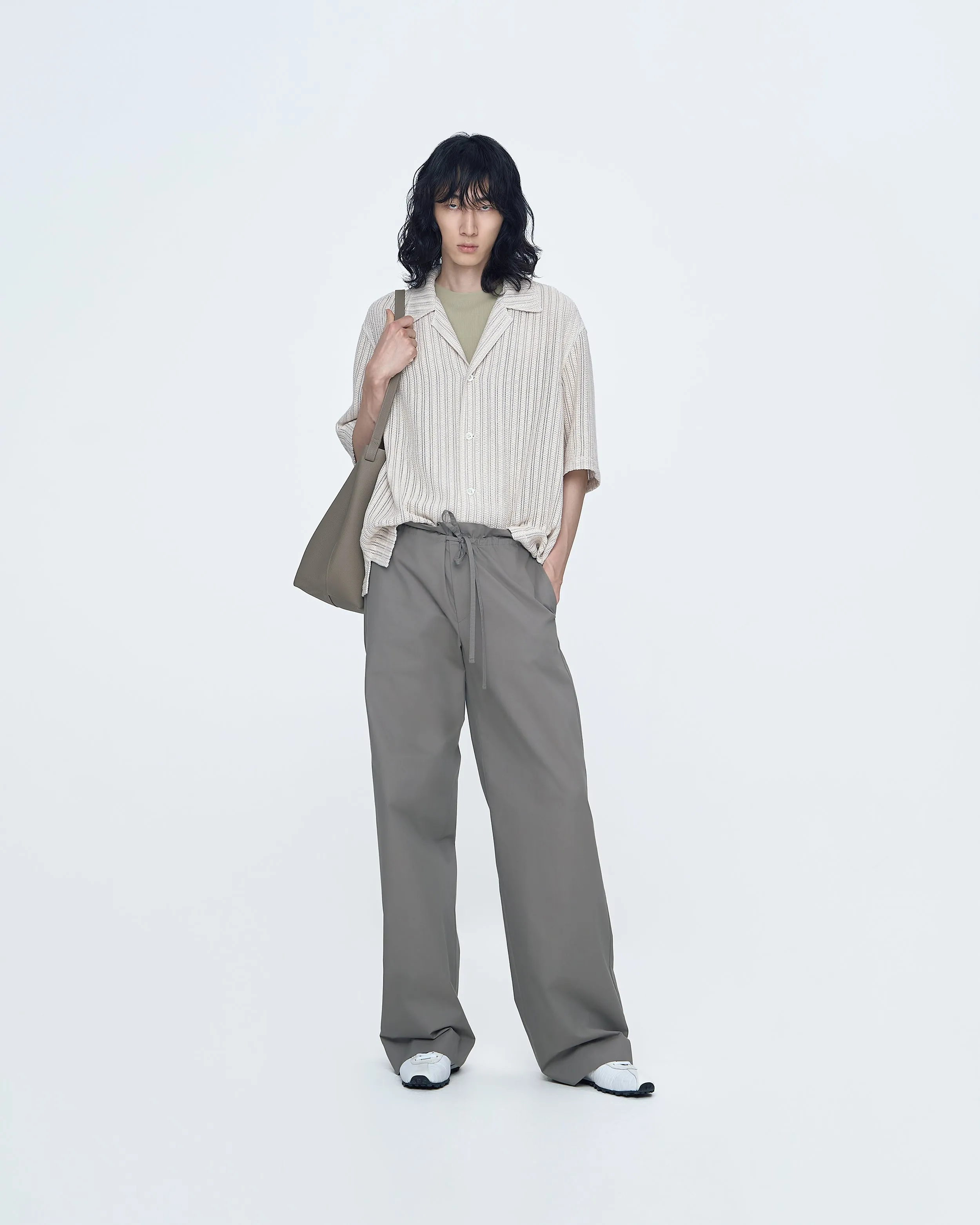 Cotton Pants With Waist Tie sold by SYSTEM