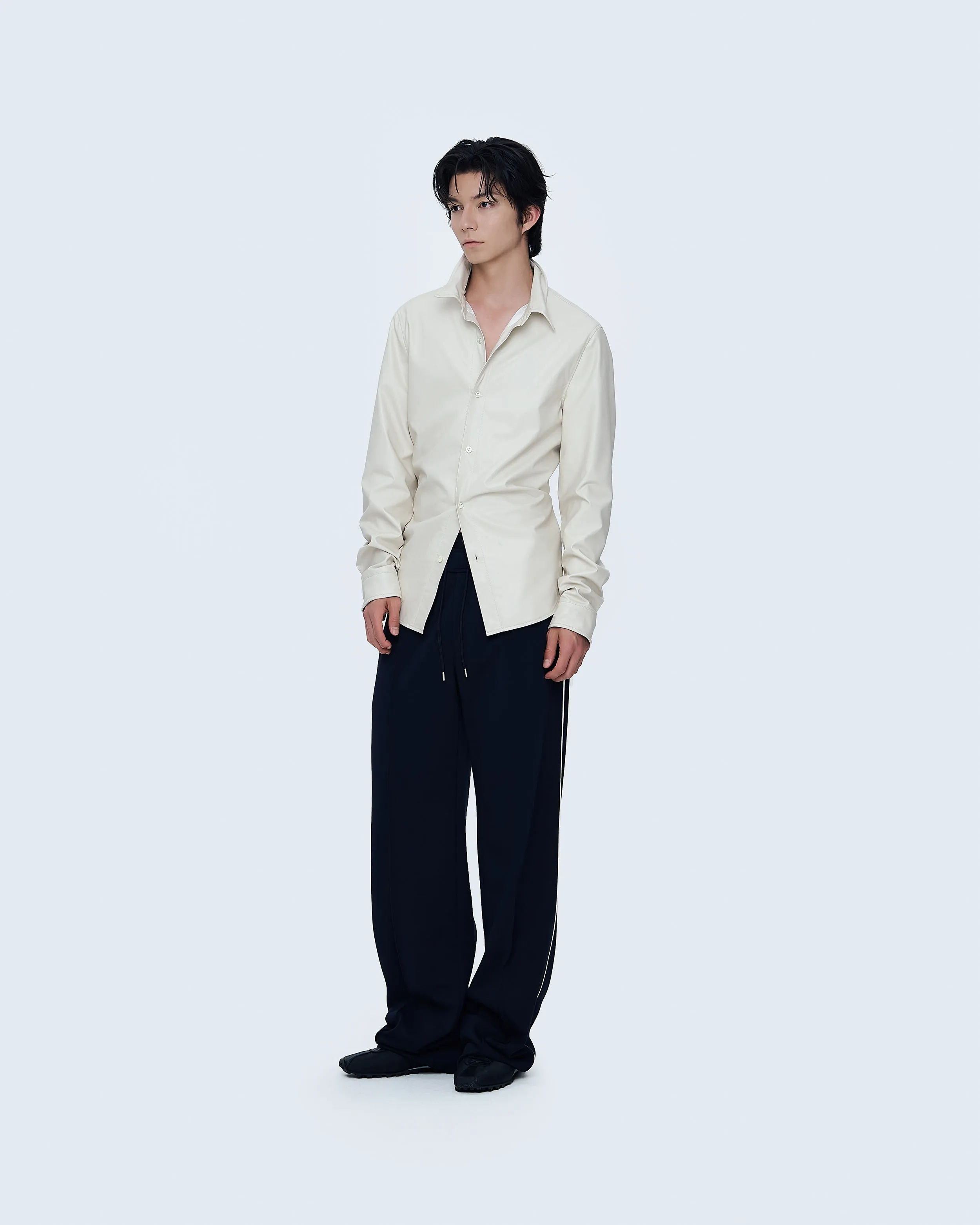Wire Collar Coated Shirt sold by SYSTEM product image thumbnail 4
