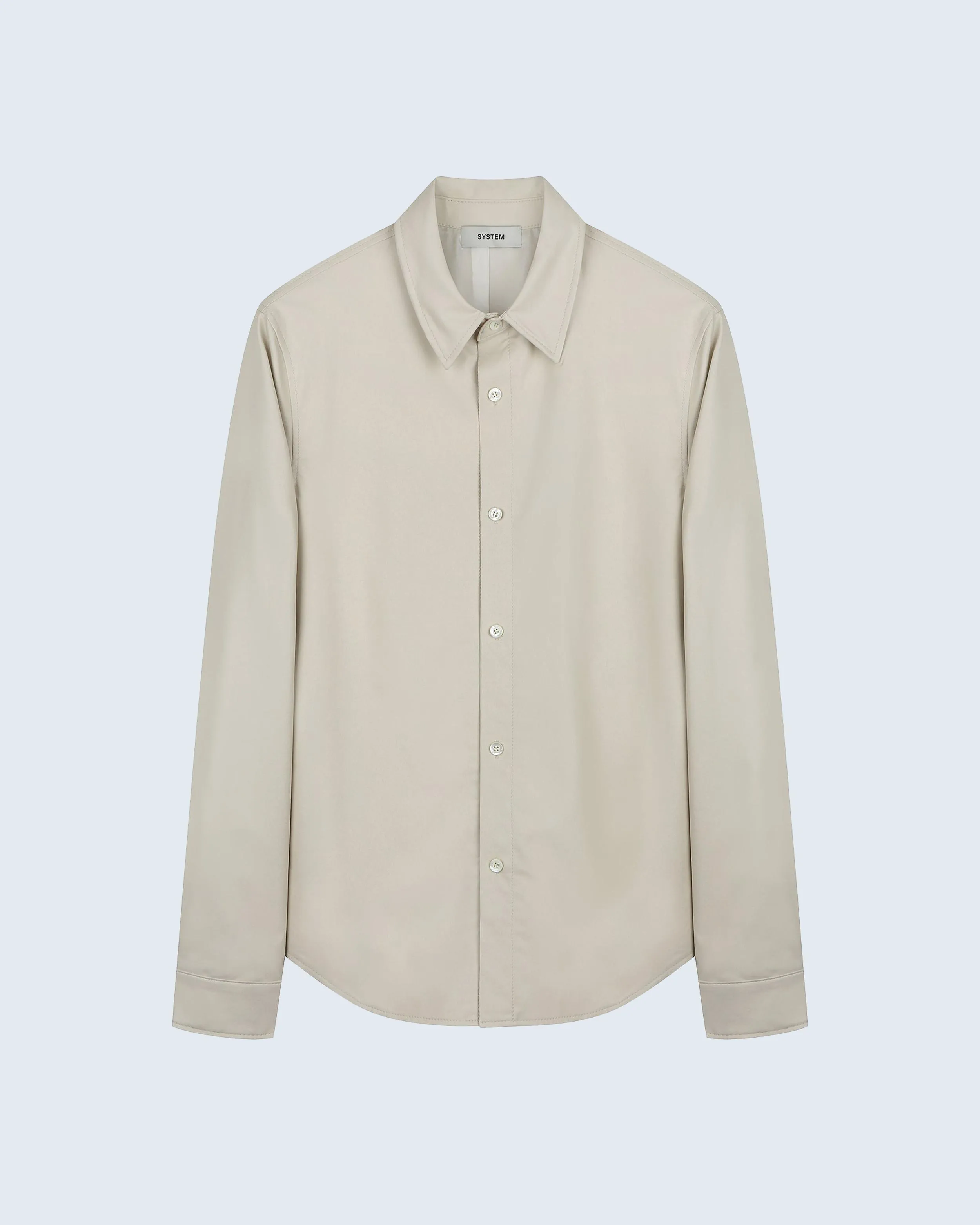 Wire Collar Coated Shirt sold by SYSTEM product image thumbnail 5