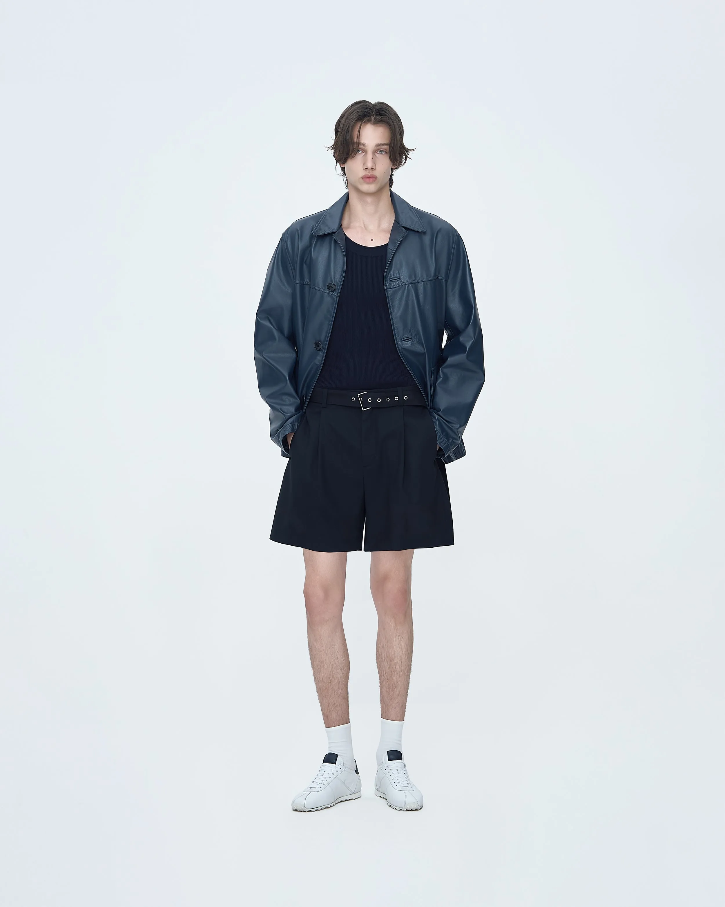 Single Leather Jacket sold by SYSTEM