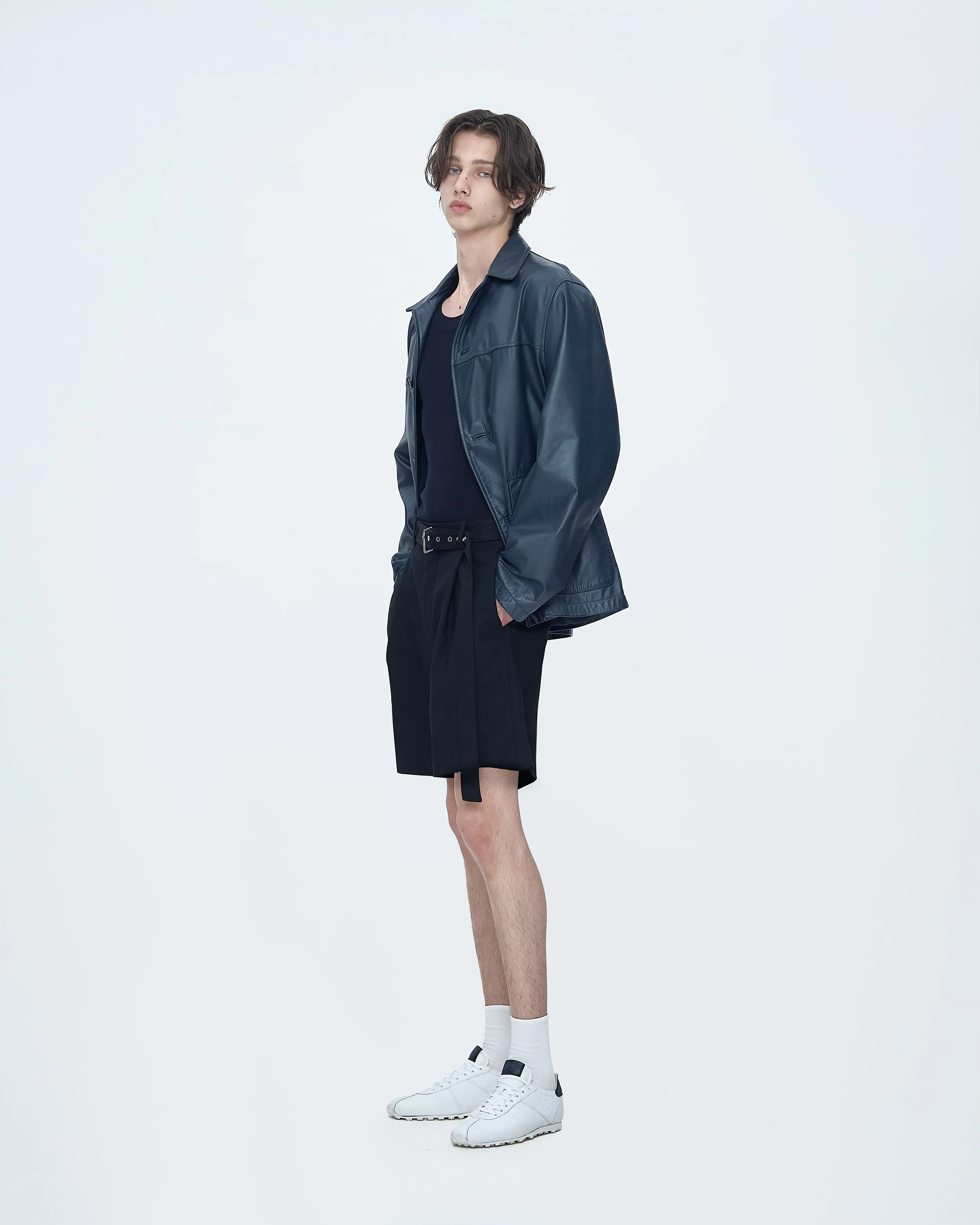 Single Leather Jacket sold by SYSTEM product image thumbnail 3