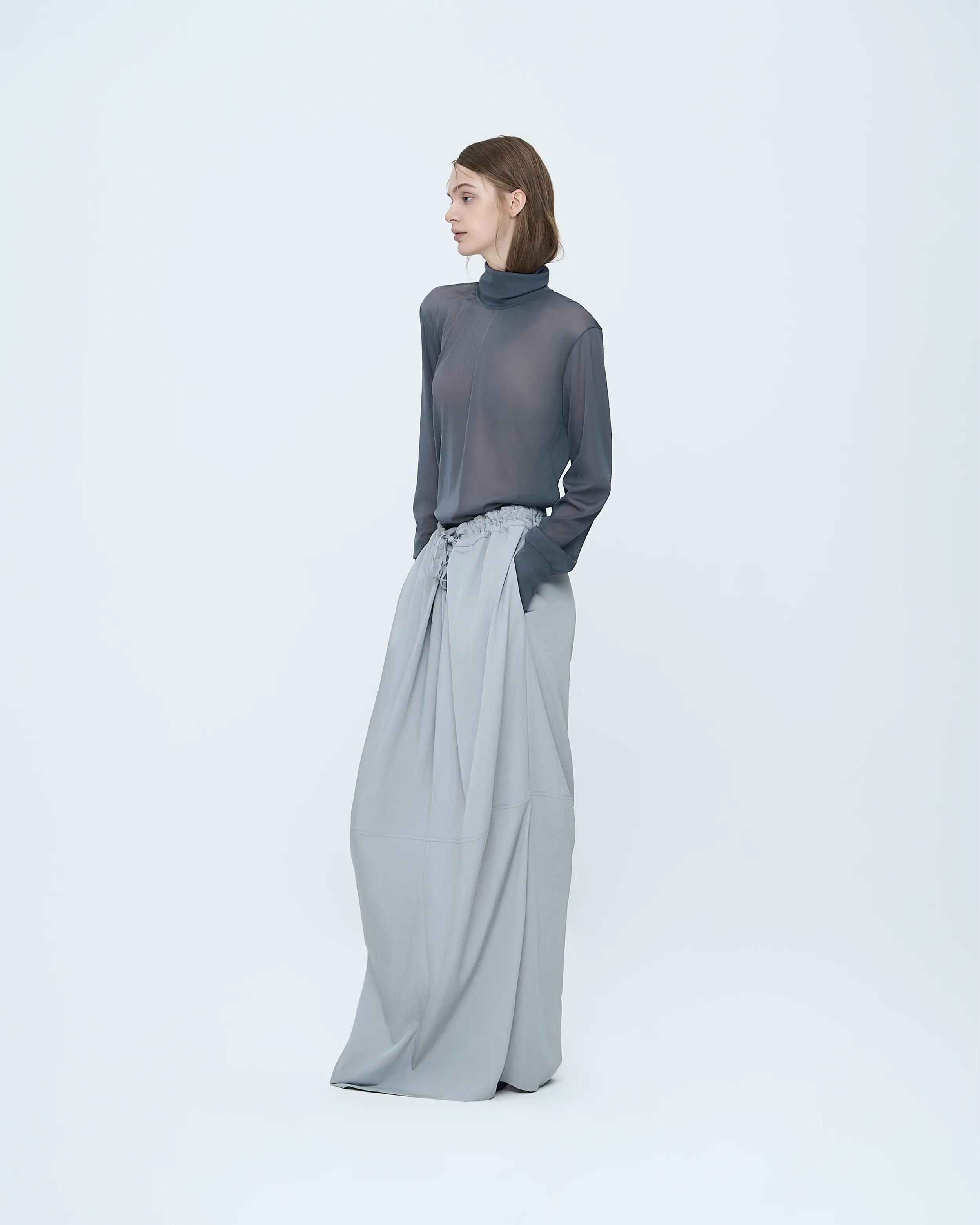 Back-Point Long Sleeve Top sold by SYSTEM product image thumbnail 4