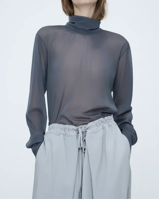 Back-Point Long Sleeve Top made by SYSTEM