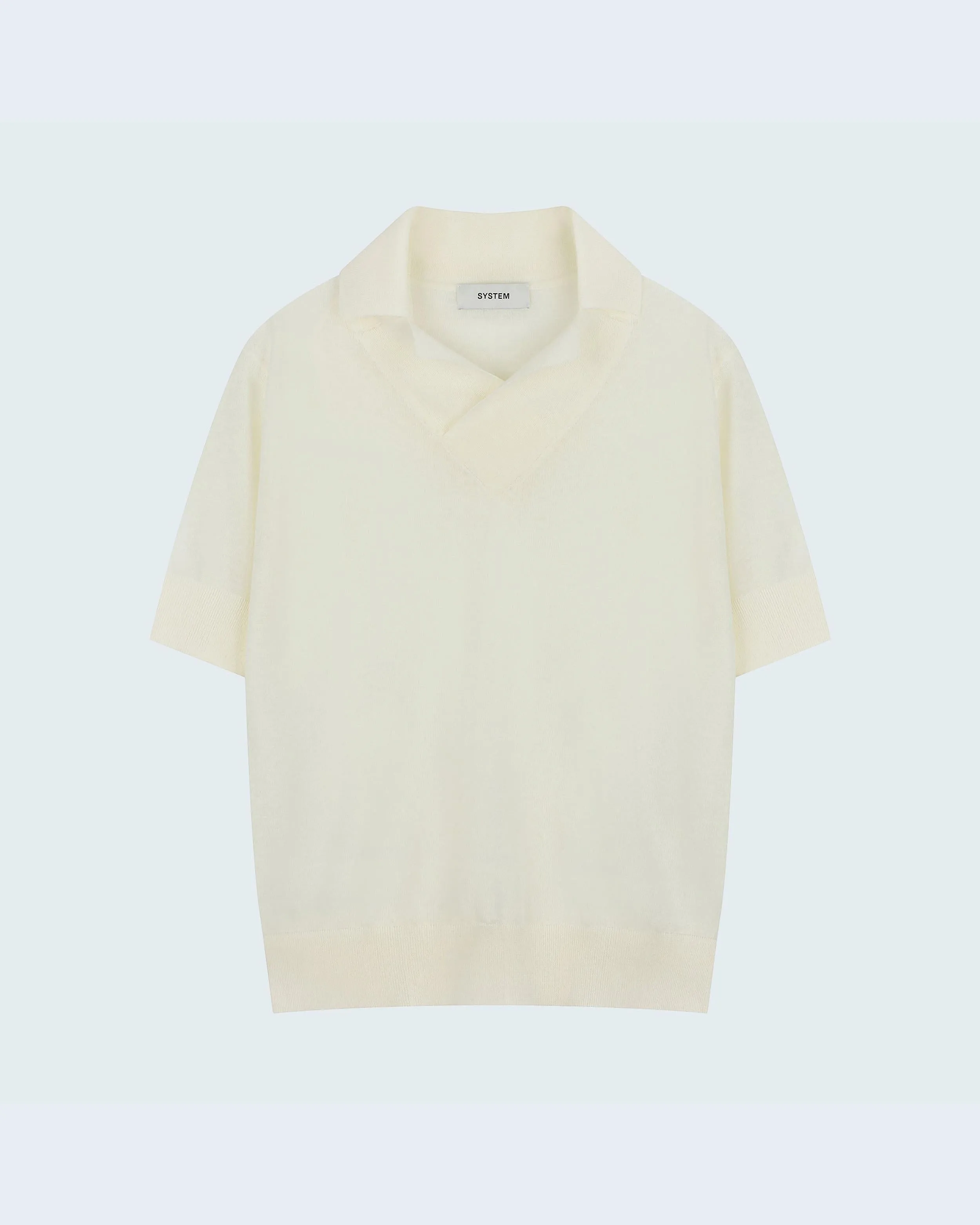 Polo-Style Knit Top sold by SYSTEM product image thumbnail 5