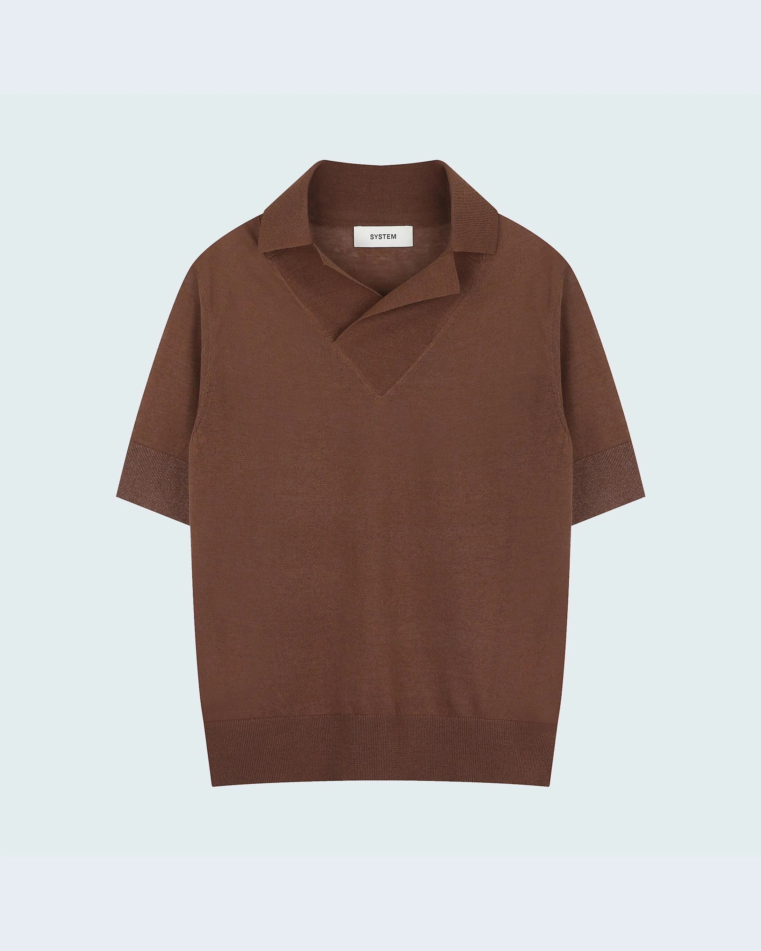 Polo-Style Knit Top sold by SYSTEM product image thumbnail 3