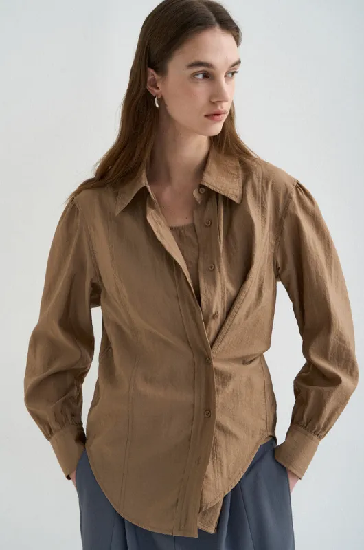 Volume Shirt Blouse made by SYSTEM