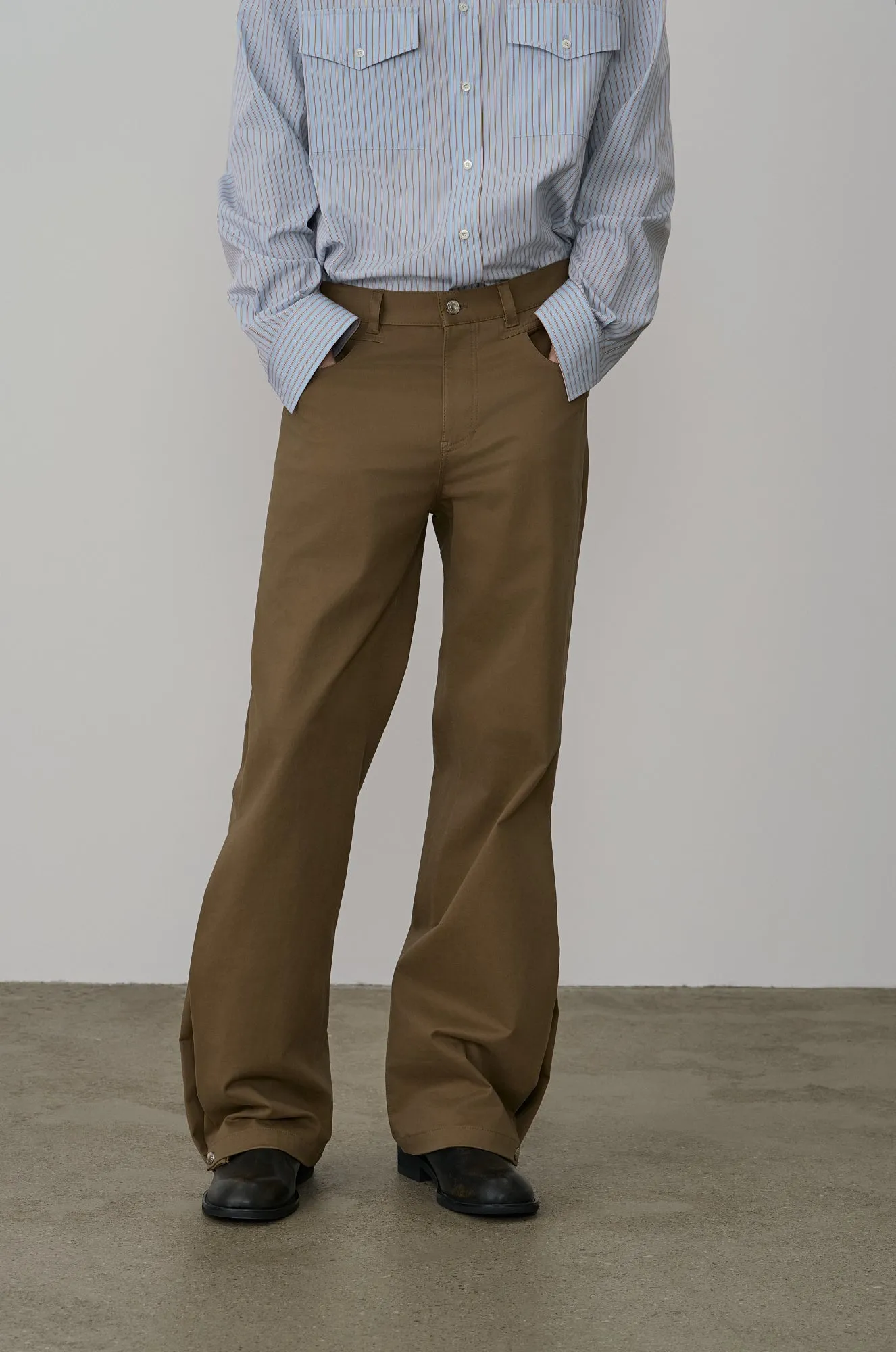 SIDE-PLEATED HEM PANTS sold by SYSTEM product image thumbnail 2