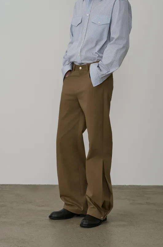SIDE-PLEATED HEM PANTS made by SYSTEM