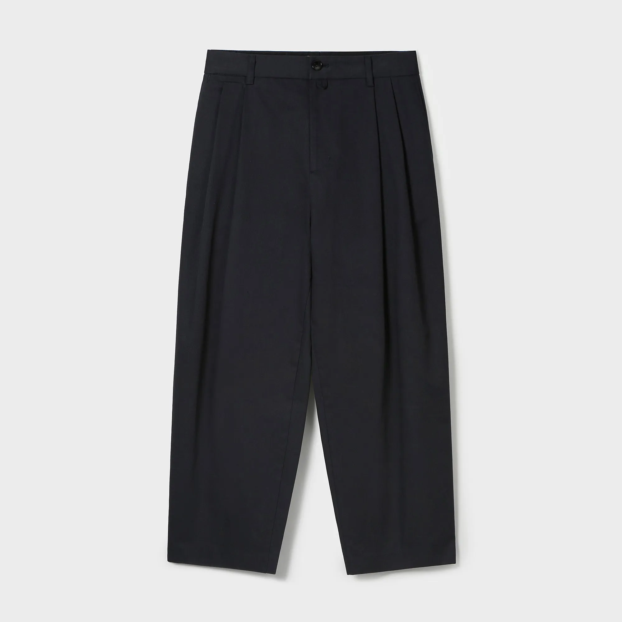 COTTON DOUBLE TUCKED PANTS sold by SYSTEM