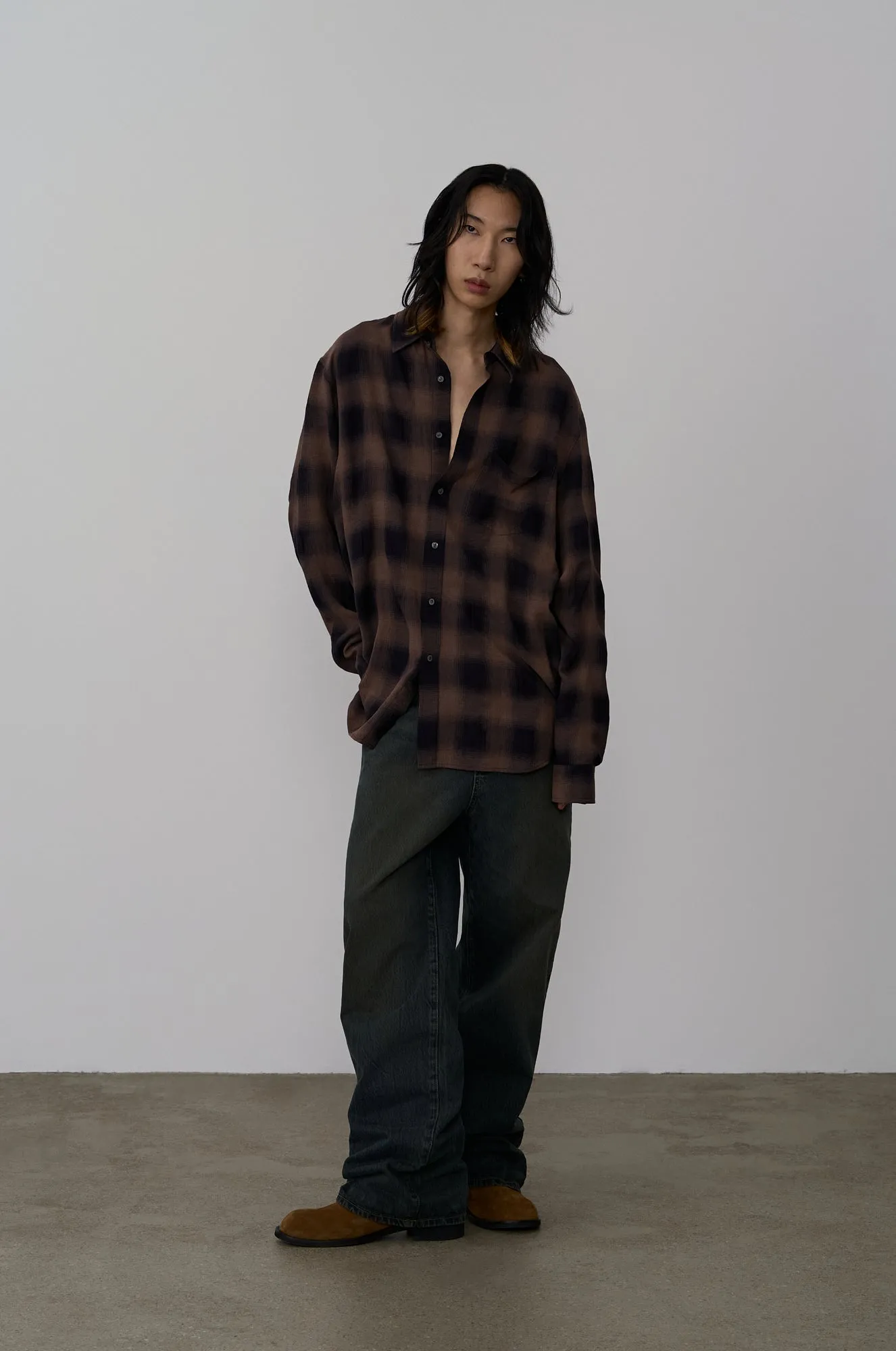 CHECKED SHIRT sold by SYSTEM