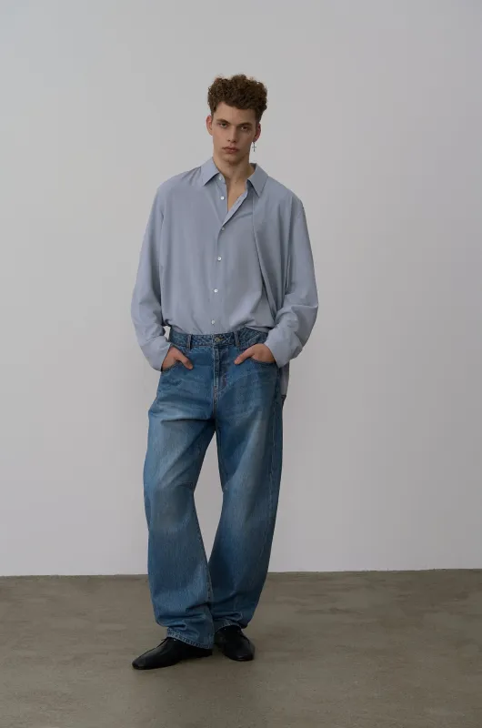 ASYMMETRIC SHIRT made by SYSTEM