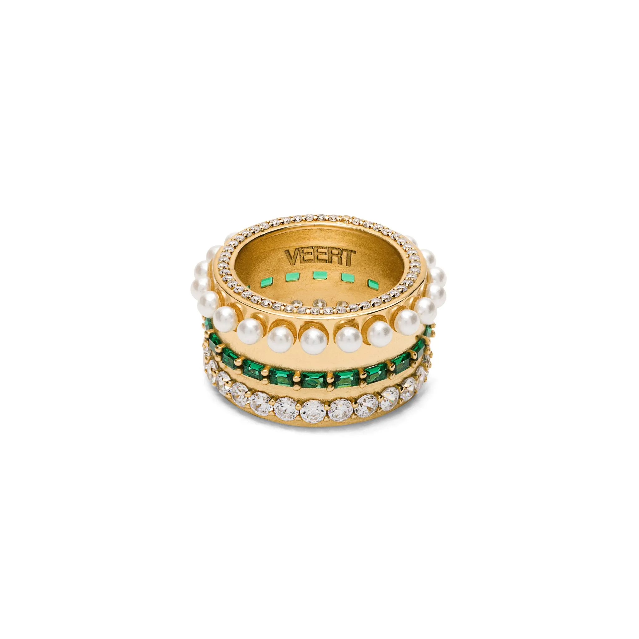 The Thick Layered Ring in Yellow Gold sold by VEERT