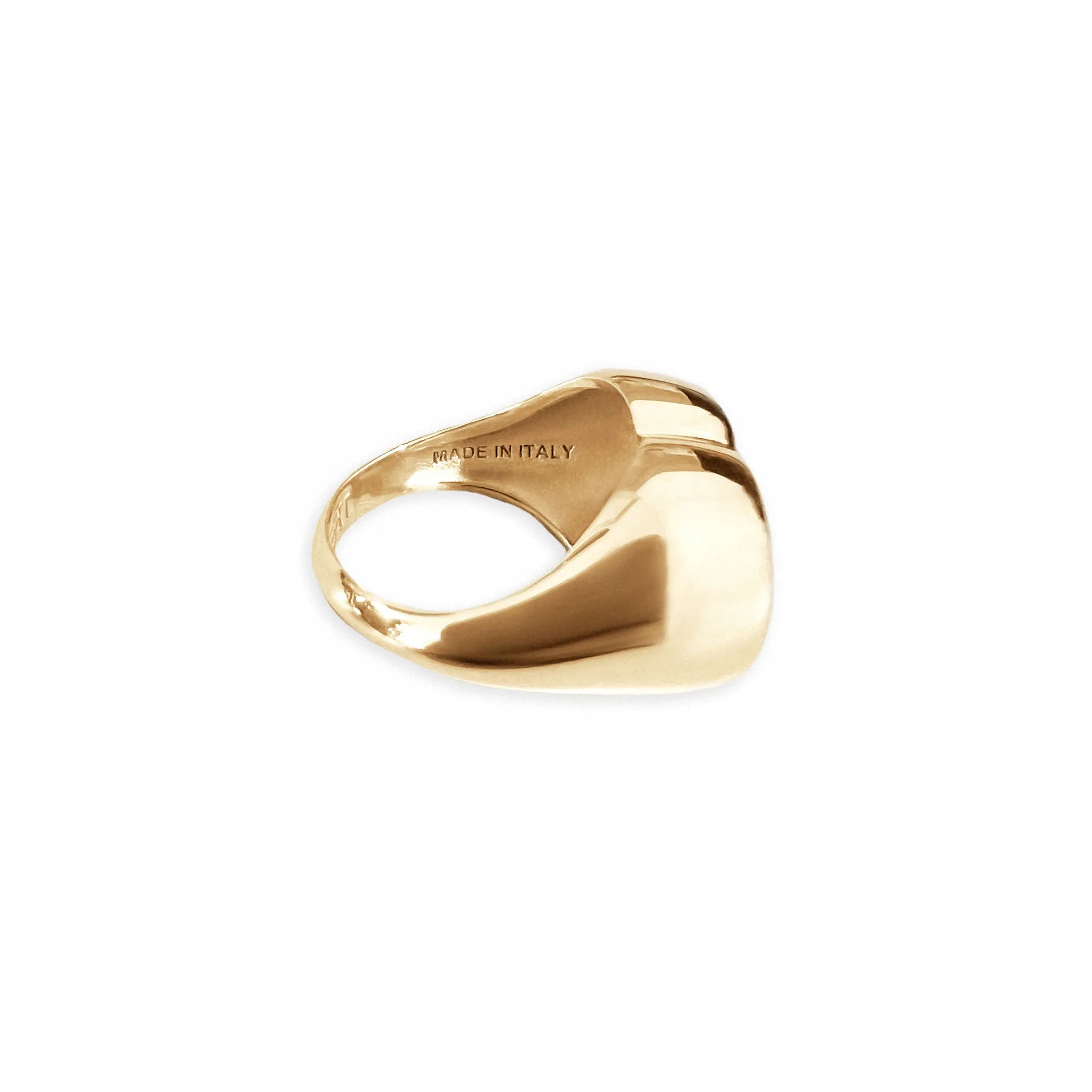 The Macro Heart Ring in Yellow Gold sold by VEERT product image thumbnail 3