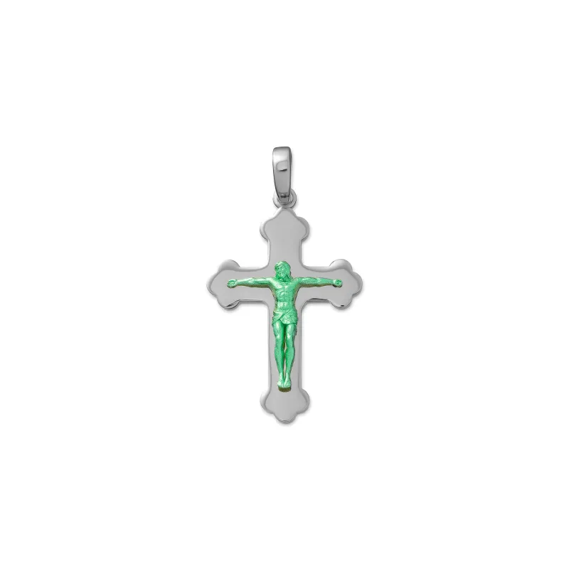 The Small Jesus Piece in White Gold made by VEERT