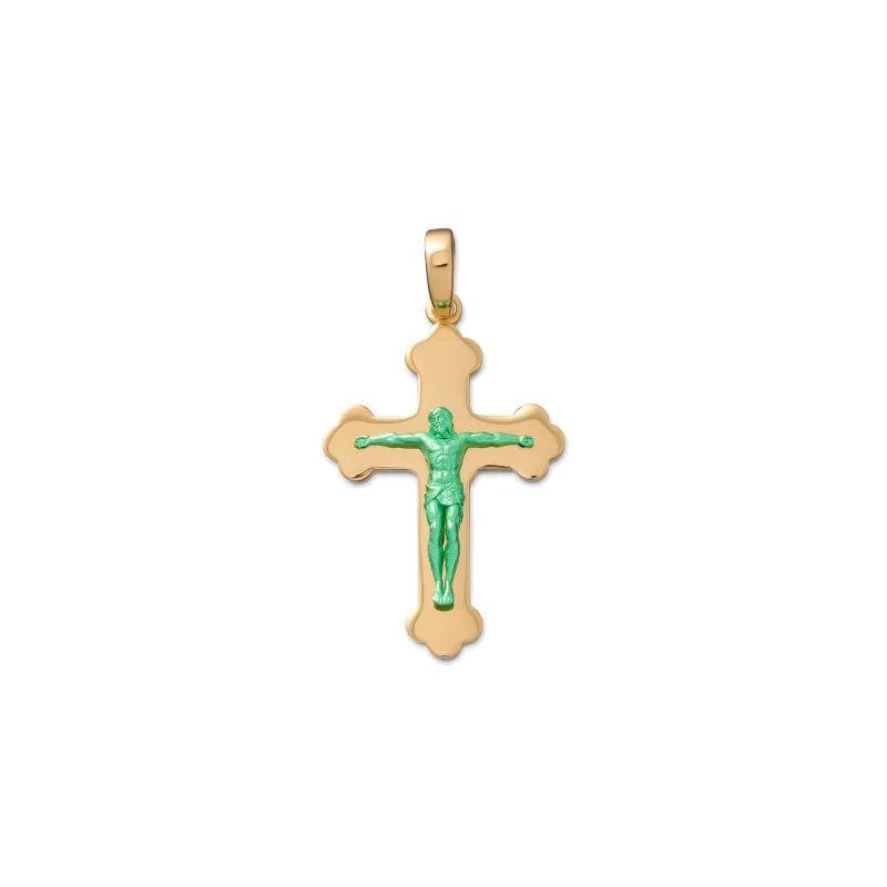 The Small Jesus Piece in Yellow Gold made by VEERT