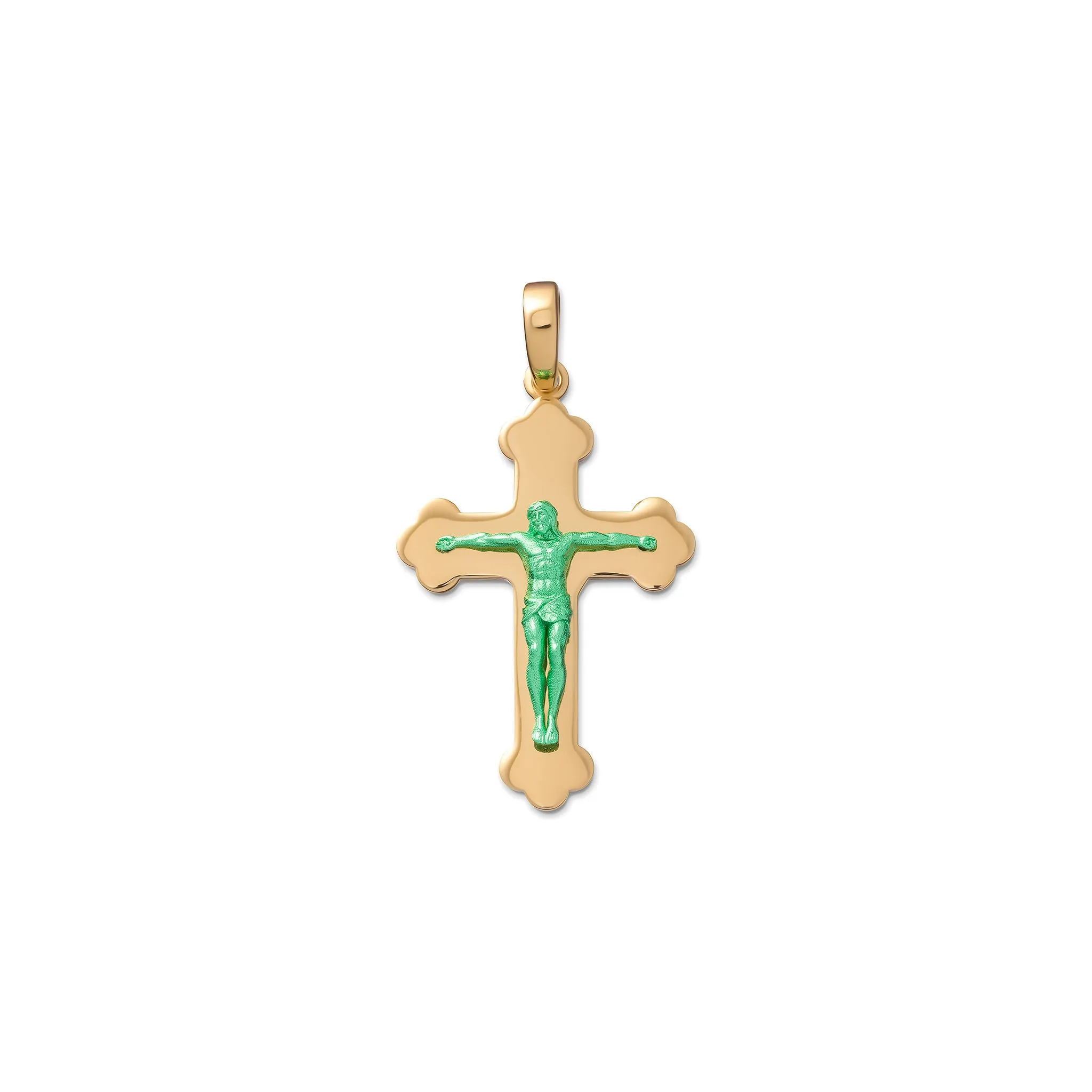 The Small Jesus Piece in Yellow Gold sold by VEERT