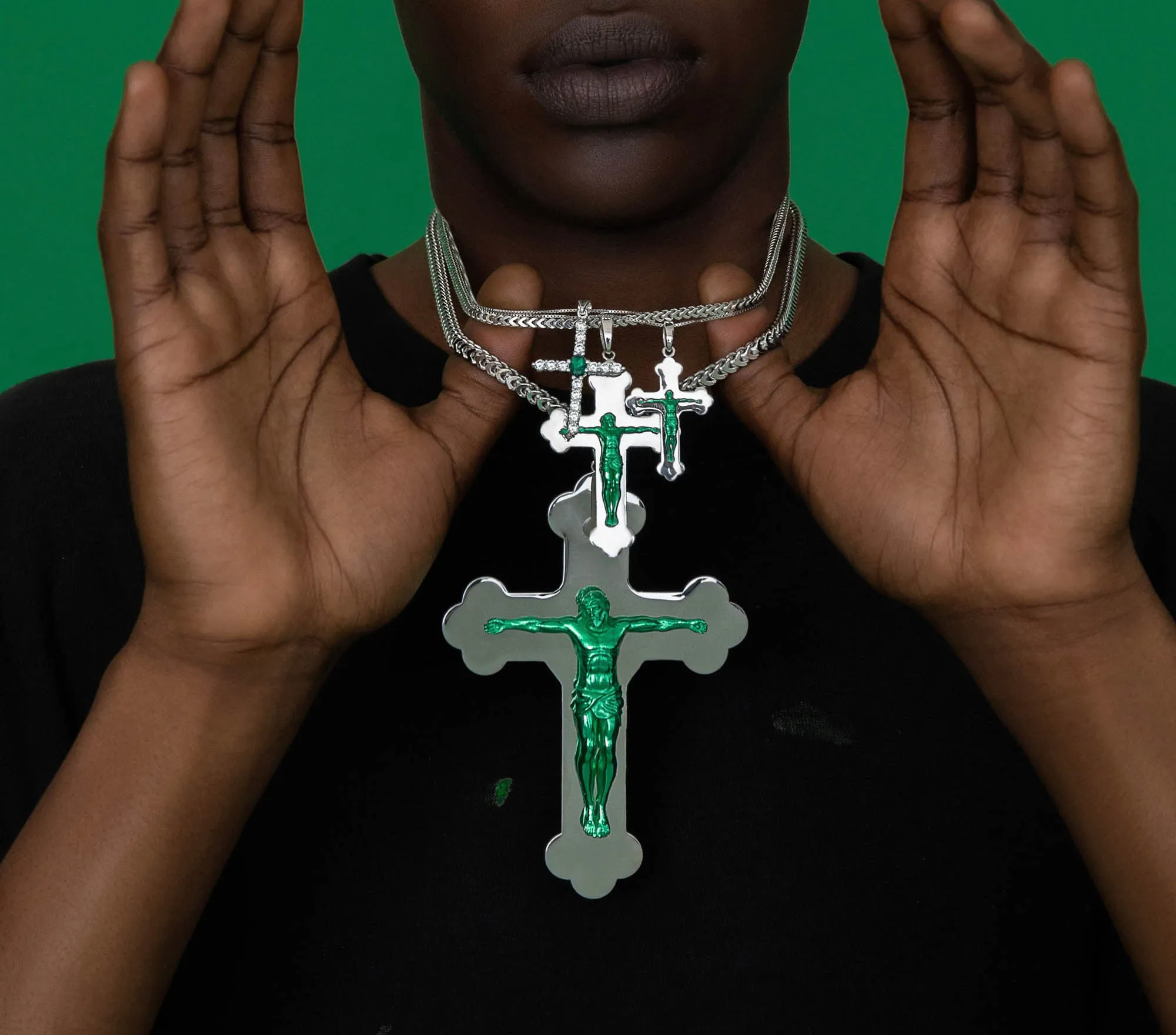 The XL Jesus Piece in White Gold sold by VEERT product image thumbnail 3