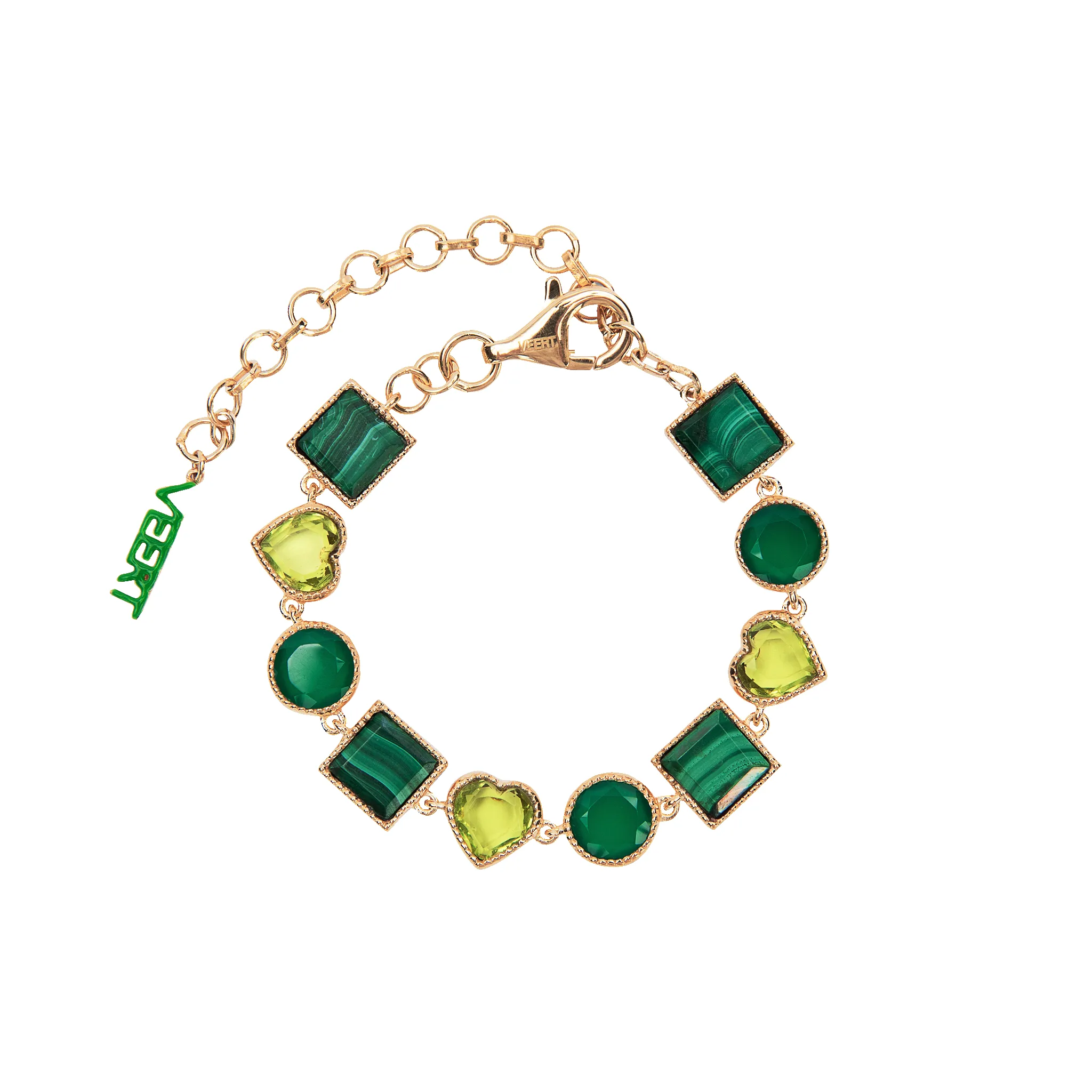The Green Shape Bracelet in Yellow Gold sold by VEERT