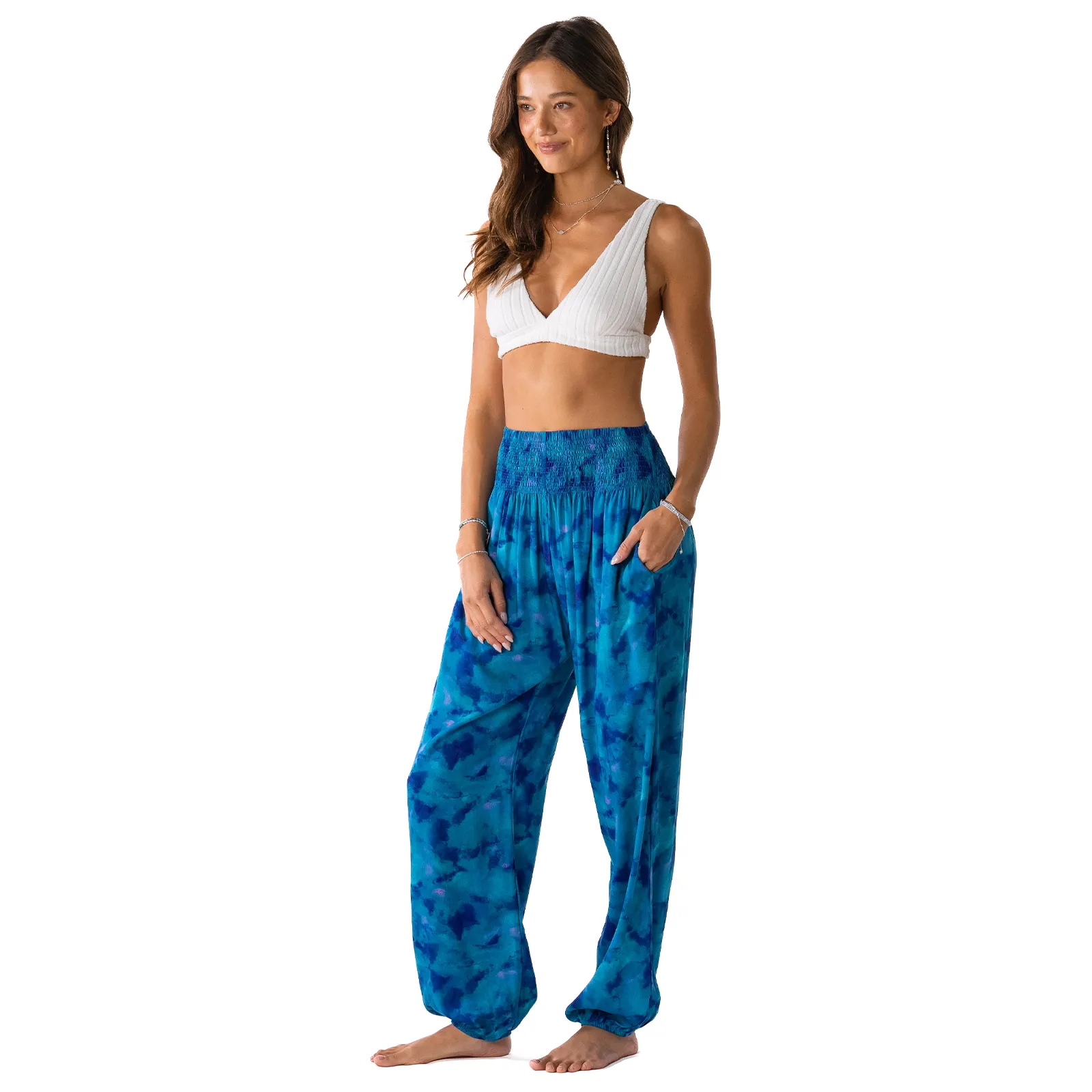 Free Spirit Tie Dye Harem Pants sold by Lotus & Luna product image thumbnail 5