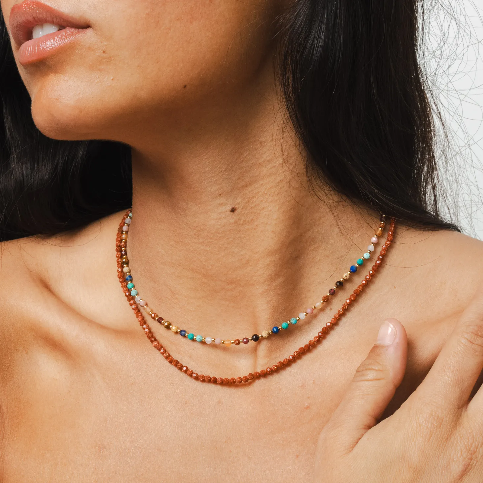 Grounding 3mm Healing Necklace sold by Lotus & Luna product image thumbnail 2