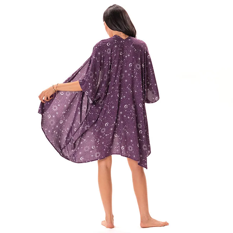 Plum Starry Night Kimono sold by Lotus & Luna