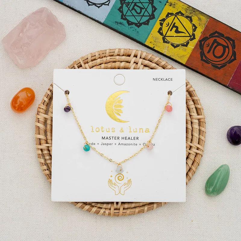 3mm Master Healer Dewdrop Necklace sold by Lotus & Luna product image thumbnail 3