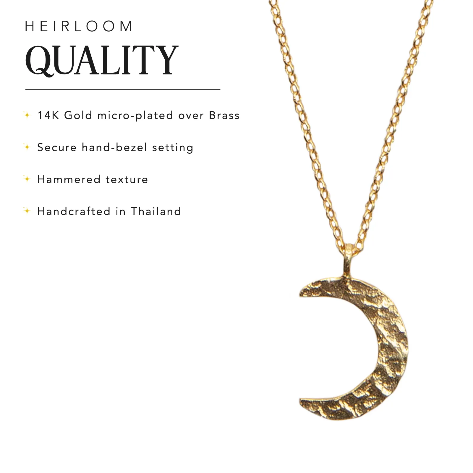 Master Healer + Golden Spirit Crescent Necklace Stack sold by Lotus & Luna product image thumbnail 5