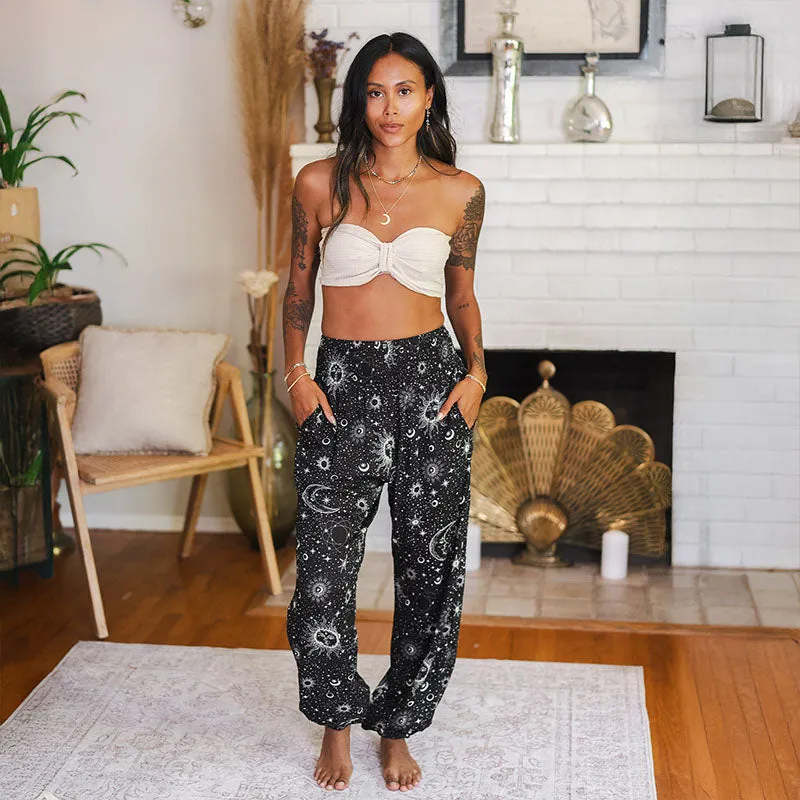 Raven Cosmic Sky Harem Pants sold by Lotus & Luna product image thumbnail 2