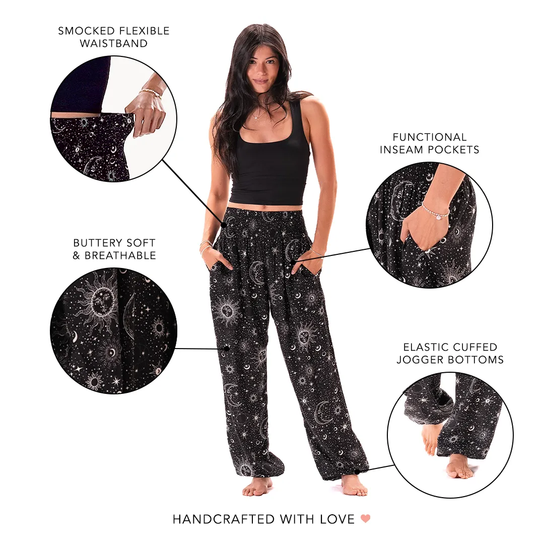 Raven Cosmic Sky Harem Pants sold by Lotus & Luna product image thumbnail 4