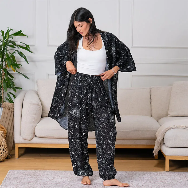 Raven Cosmic Sky Harem Pants sold by Lotus & Luna product image thumbnail 5