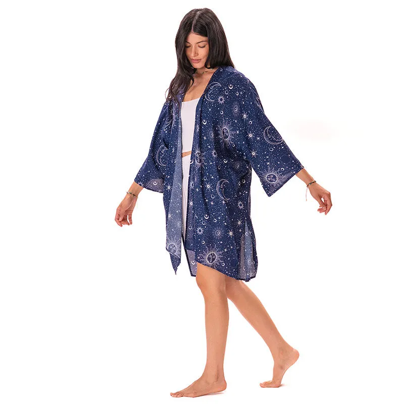 Indigo Cosmic Sky Cover Up sold by Lotus & Luna product image thumbnail 5