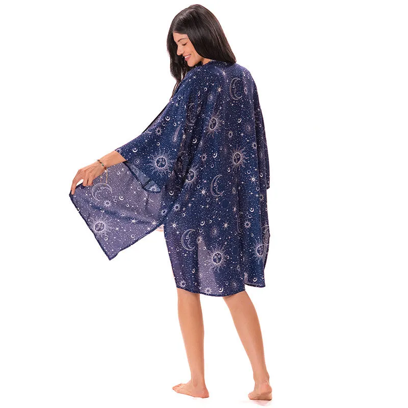 Indigo Cosmic Sky Cover Up sold by Lotus & Luna product image thumbnail 4
