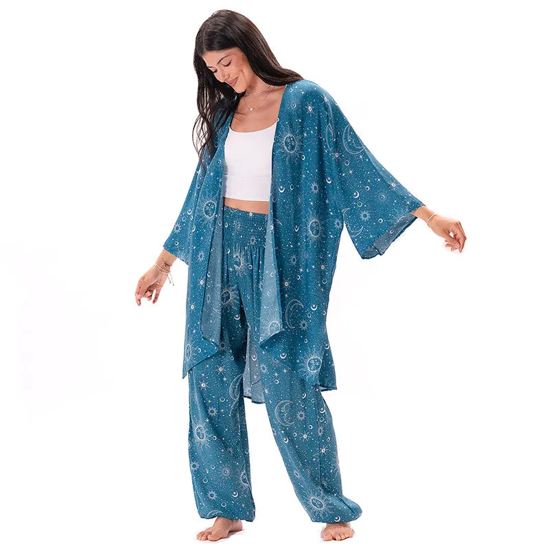 Turquoise Cosmic Sky Lounge Set sold by Lotus & Luna