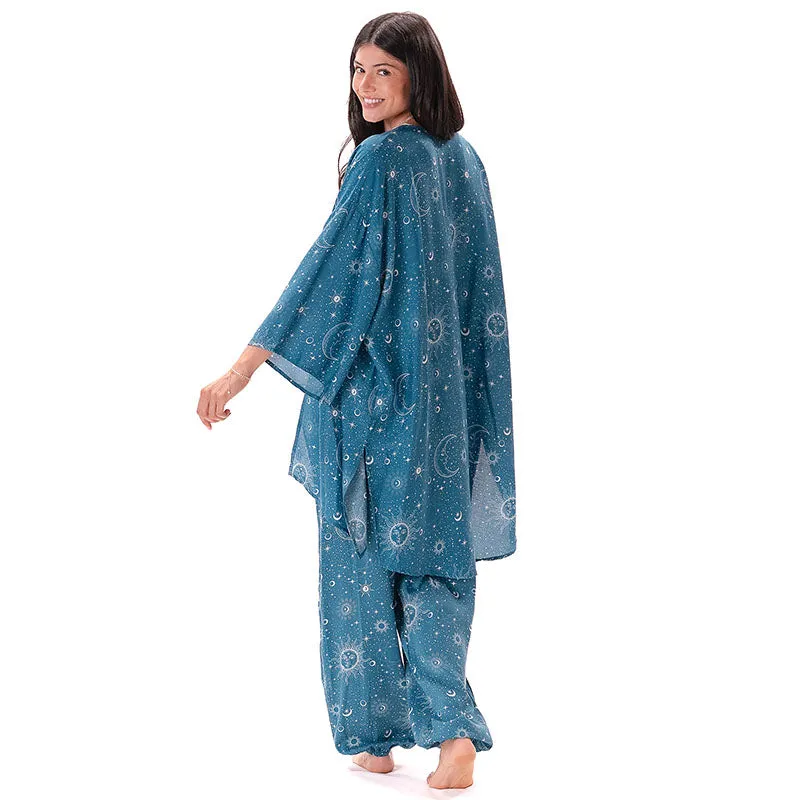 Turquoise Cosmic Sky Lounge Set sold by Lotus & Luna product image thumbnail 5