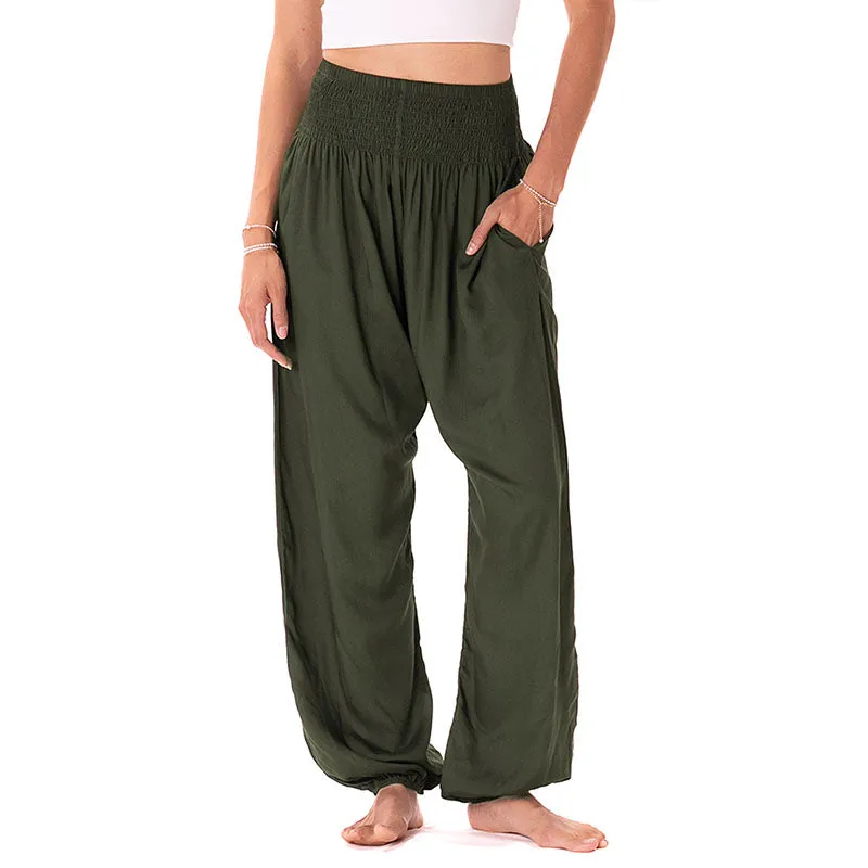 Olive Harem Pants sold by Lotus & Luna