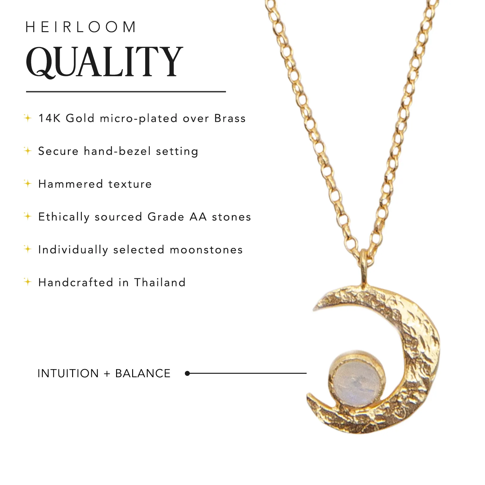 Moon Glow Necklace sold by Lotus & Luna product image thumbnail 5