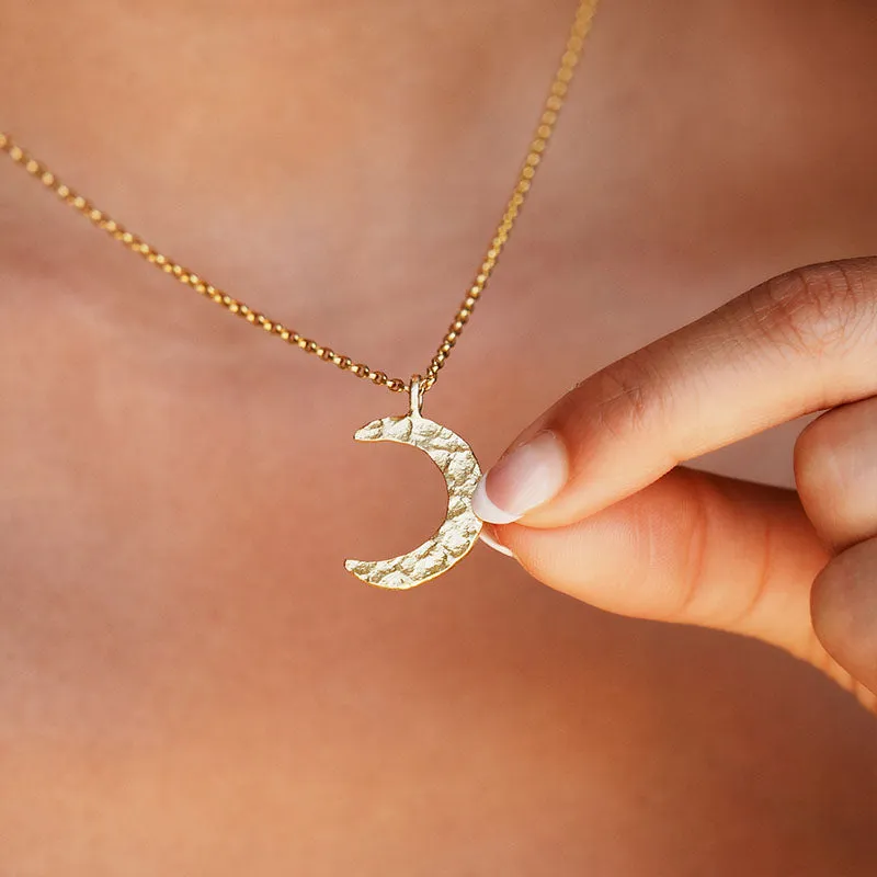 Golden Spirit Crescent Necklace sold by Lotus & Luna product image thumbnail 2