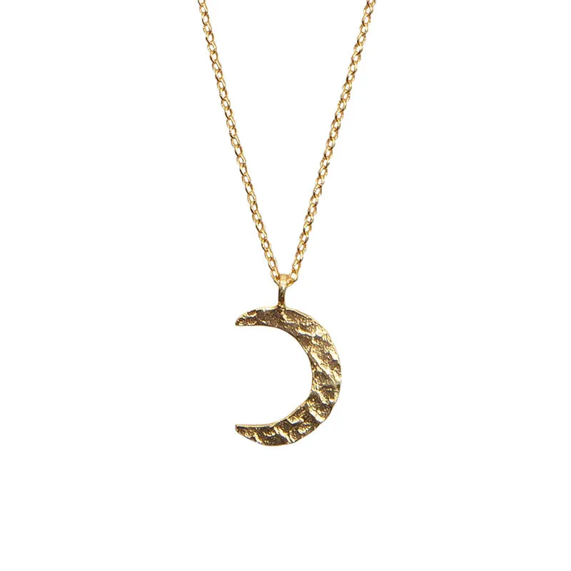 Golden Spirit Crescent Necklace sold by Lotus & Luna