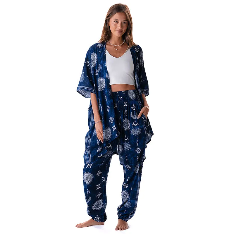 Nightfall Blue Lotus Moon Lounge Set sold by Lotus & Luna product image thumbnail 2
