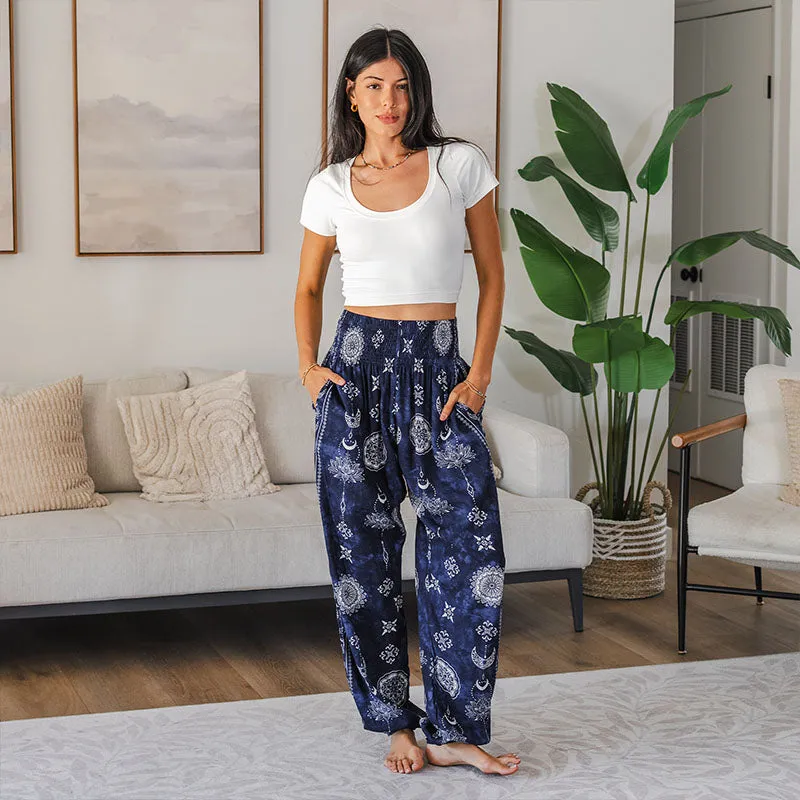 Nightfall Blue Lotus Moon Harem Pants sold by Lotus & Luna product image thumbnail 2