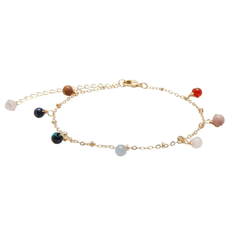 Master Healer 4mm Dewdrop Anklet sold by Lotus & Luna