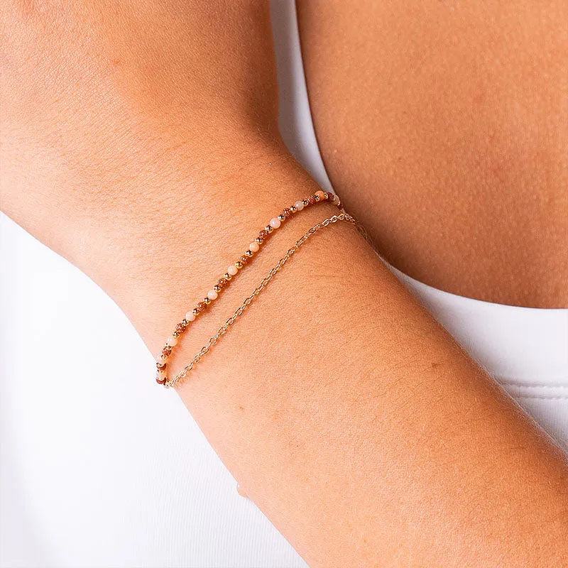 Joy + Stability 2mm Healing Bracelet sold by Lotus & Luna product image thumbnail 2