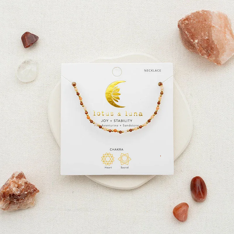 Joy + Stability 2mm Healing Necklace sold by Lotus & Luna product image thumbnail 5