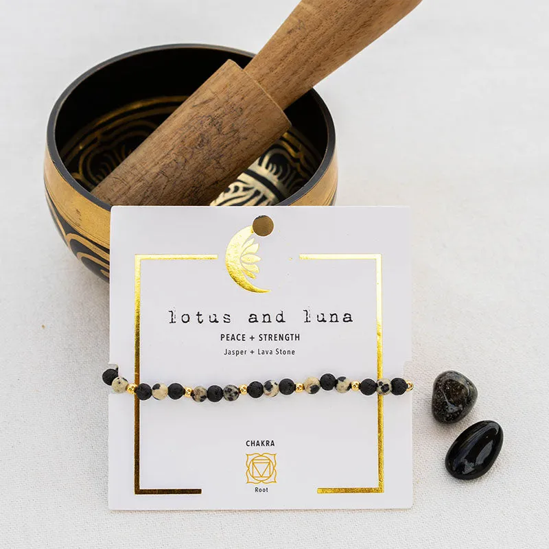 Peace + Strength 4mm Healing Bracelet sold by Lotus & Luna product image thumbnail 5