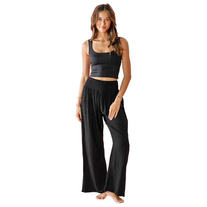 Black Cotton Yoga Set sold by Lotus & Luna