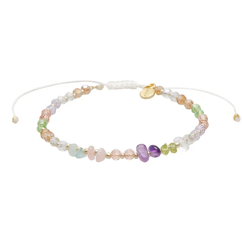 Prismatic Glimmer Anklet sold by Lotus & Luna
