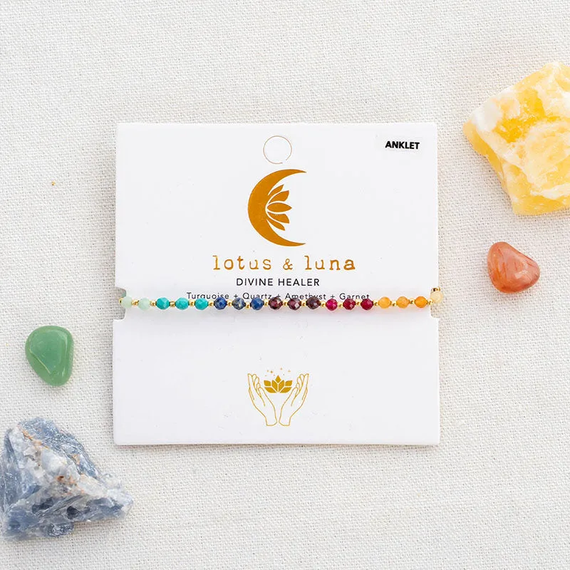 Divine Healer 3mm Healing Anklet sold by Lotus & Luna product image thumbnail 3