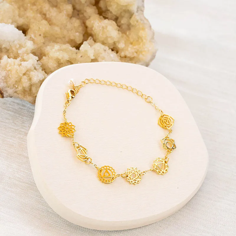 7 Chakras Bracelet sold by Lotus & Luna