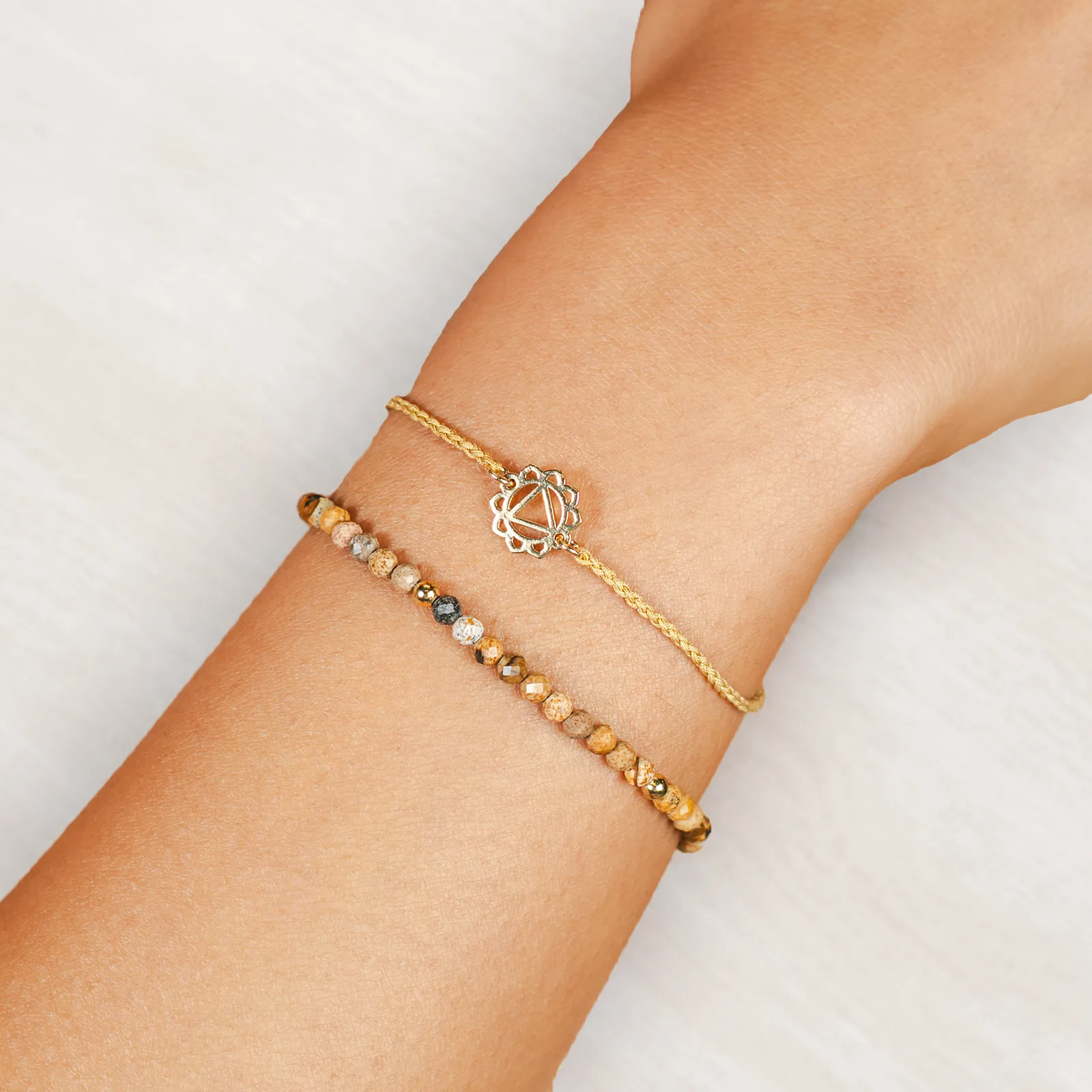 Solar Plexus Chakra Braided Bracelet sold by Lotus & Luna product image thumbnail 2