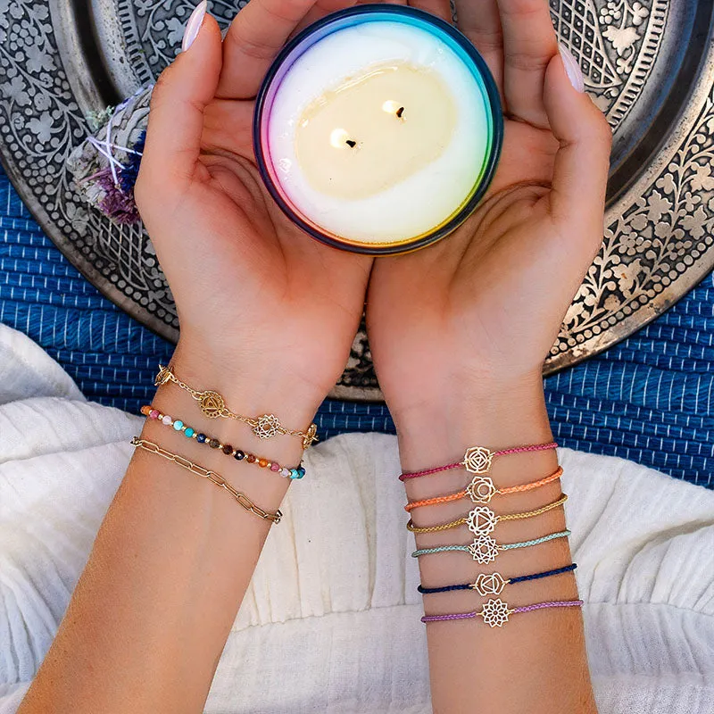 Root Chakra Braided Bracelet sold by Lotus & Luna product image thumbnail 3